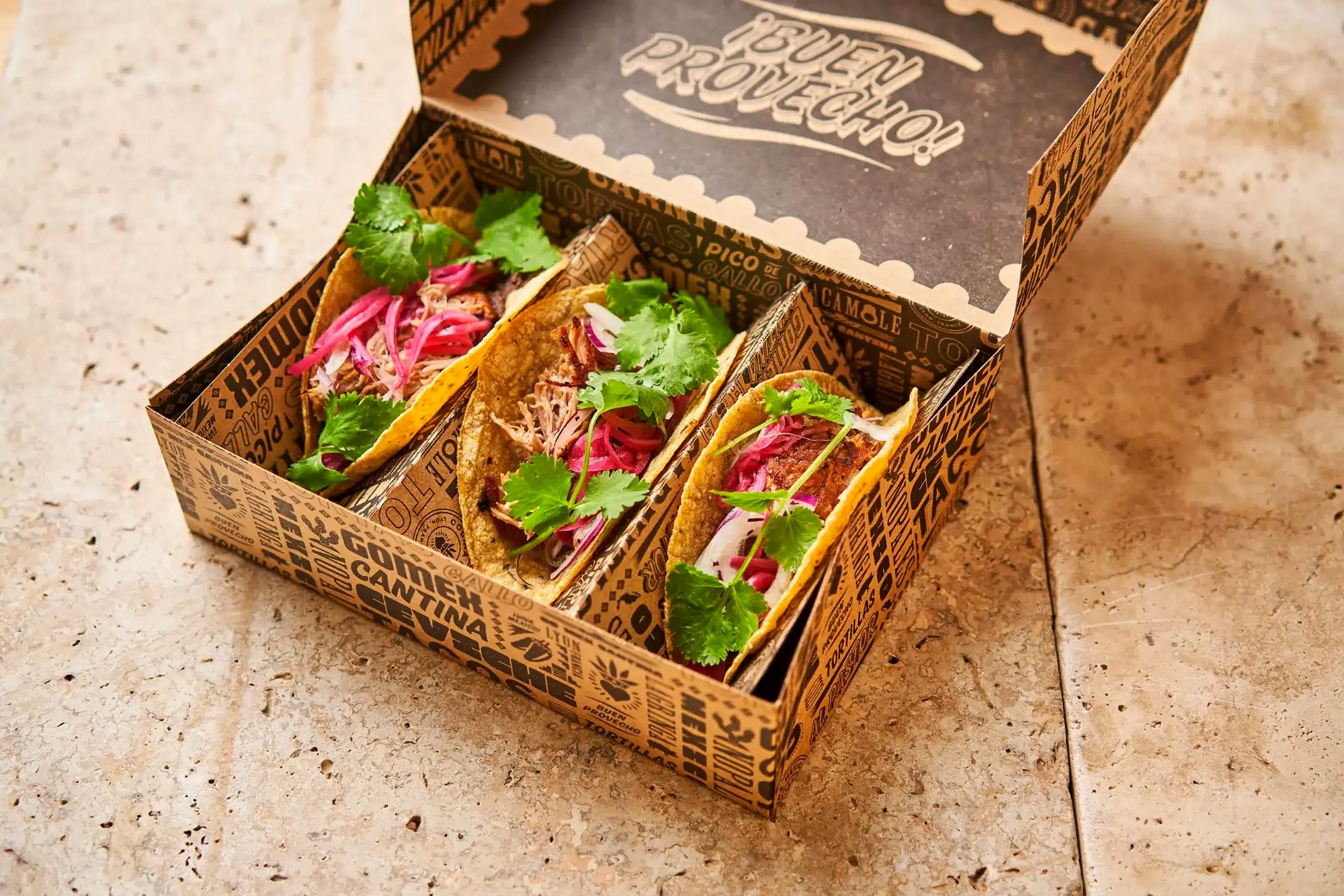 Box tacos à emporter Gomex Cantina – cuisine mexicaine Lyon